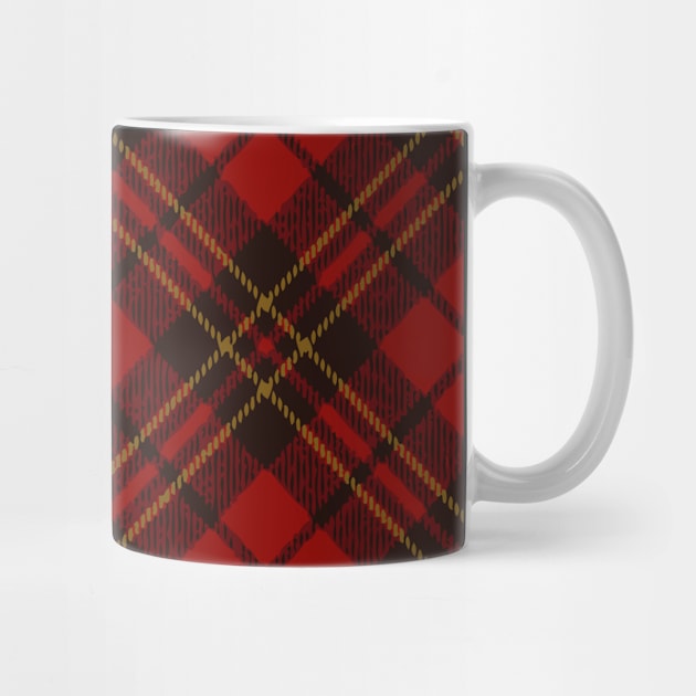 Red tartan plaid winter Christmas pattern by PLdesign